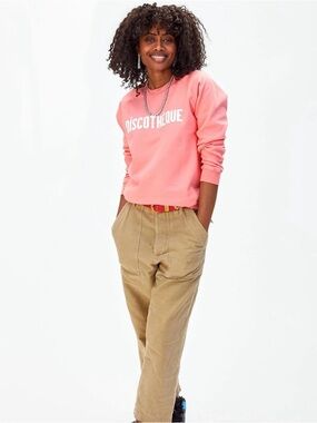 Clare V Coral Crewneck Sweatshirt NWOT $95 orig $195